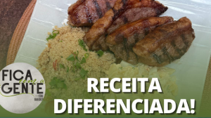 Picanha na manteiga com farofa e salada de batata