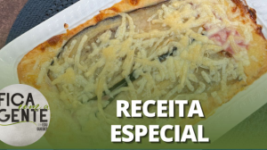Lasanha de Berinjela com molho rosê