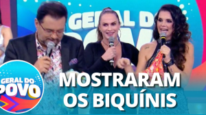 Luiza Ambiel e Núbia Óliiver relembram banheira do Gugu