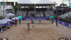 Beach Tennis: Flaminia e Marcela perdem para italianas no Sand Series
