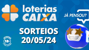 Loterias CAIXA: Quina, Super Sete e mais 20/05/2024