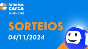 Loterias CAIXA: Quina, Super Sete e mais 04/11/2024