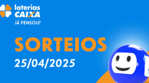 Loterias CAIXA: Quina, Dupla Sena, Super Sete e mais 25/04/2025