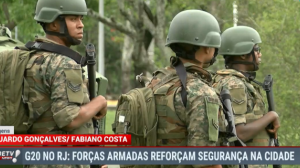 G20 no RJ: Forças Armadas reforçam segurança na cidade