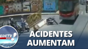 Aumenta número de acidentes de moto em todo país