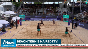 BEACH TENNIS: Sophia Chow e Vitória Marchezini vencem o Tour Finals