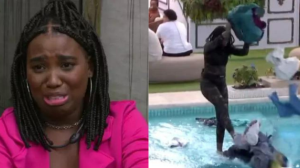 Sonia diz que Leidy não teve permissão para jogar roupas de Davi na piscina