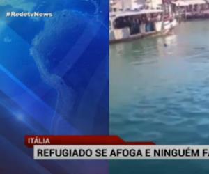 Vdeo mostra pessoas ignorando refugiado se afogando na Itlia