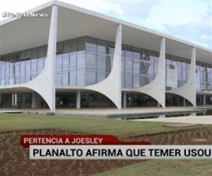 Planalto confirma que Temer usou jatinho de Joesley Batista em 2011