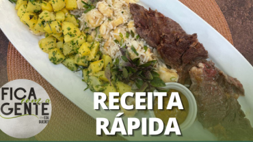 Filé de costela e dadinhos de batata | Fica com a Gente