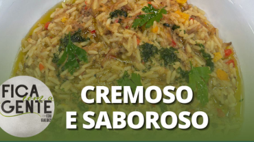 Arroz cremoso com cupim desfiado