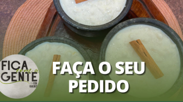 Canjica cremosa com amendoim