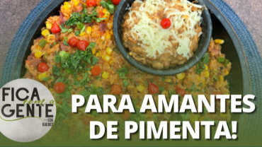 Chilli beans com arroz mexicano