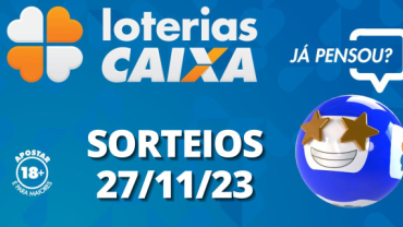 Loterias CAIXA: Quina, Super Sete, Dupla Sena e mais 27/11/2023