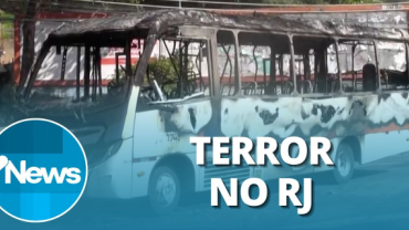 Terror na Ilha do Governador! Traficantes tomam 12 ônibus e fecham vias