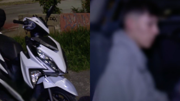 Rapazes tentam justificar furto de veículo: "A moto tava parada na rua"