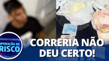 Após tentar fugir, traficante revela ganhos: "R$ 300 a cada 10 kg"