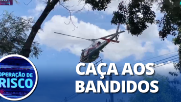 Ladrões de carro fogem para mata e são procurados de helicóptero