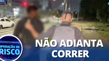 Motoqueiro em fuga se dá mal em perseguição policial