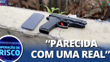 Ladrão é flagrado com arma de brinquedo e alega que não é dele