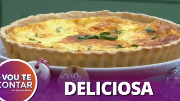 Receita fácil de quiche lorraine recheado com bacon e muito queijo
