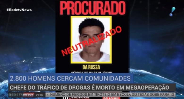 Chefe do tráfico de drogas no Rio é morto em megaoperação RedeTV Em rede com você